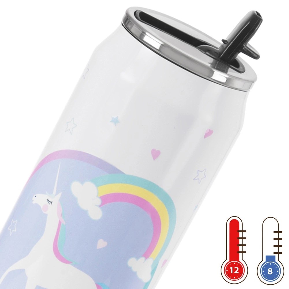 Kubek Termiczny Puszka 500 ml ORION Jednorożec Stal Nierdzewna Szczelny - obrazek 4