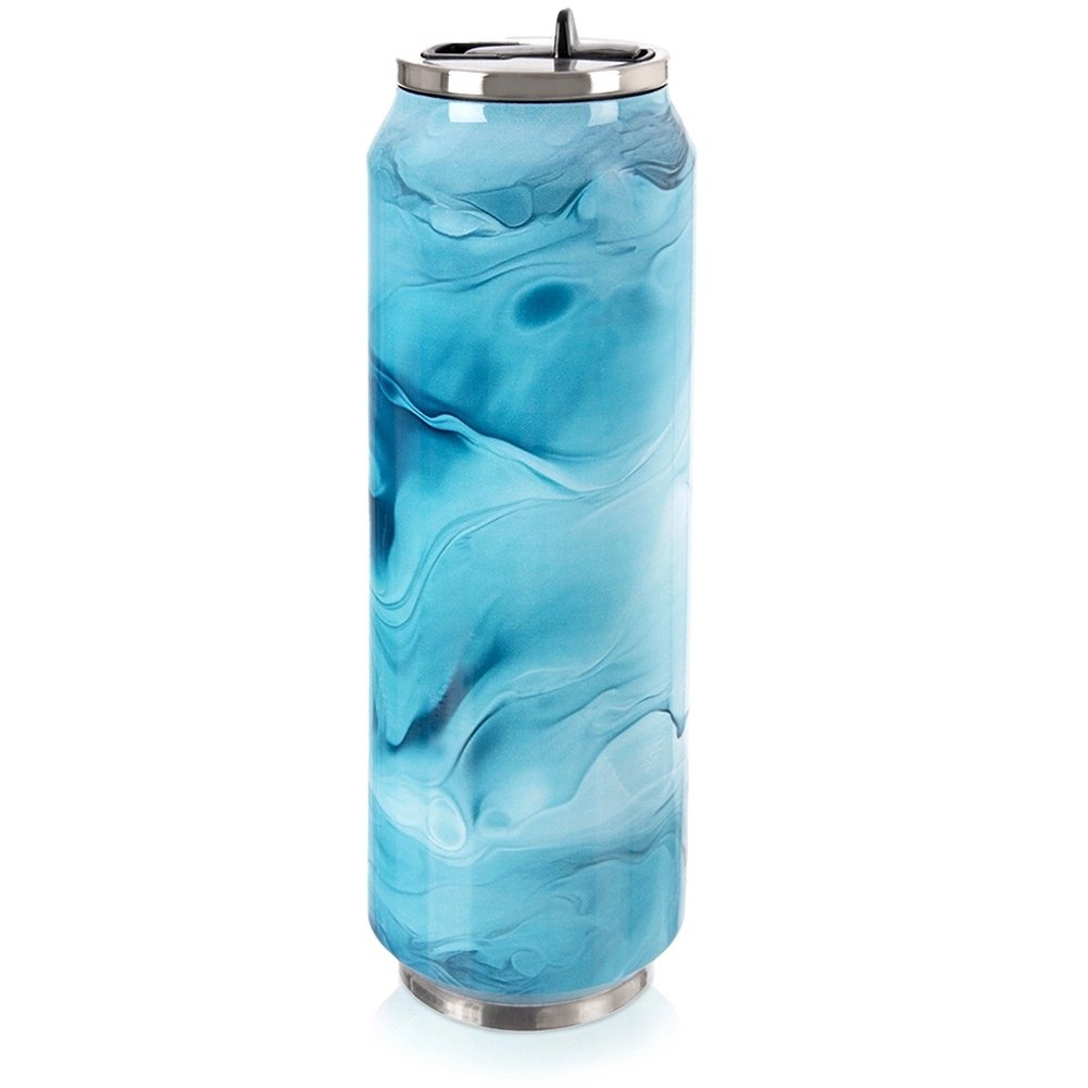 Kubek termiczny puszka niebieska 700 ml
