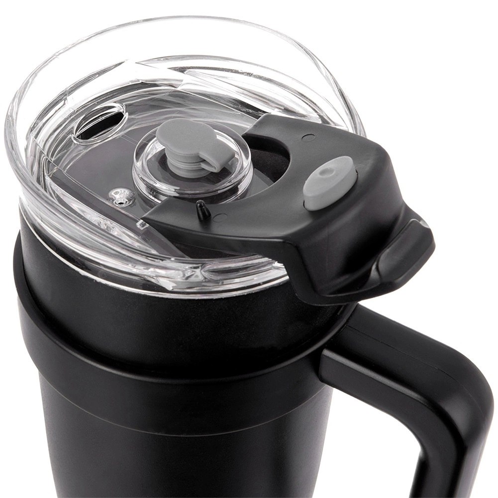 Kubek termiczny stalowy czarny z uchwytem TERMO 1,2 l - obrazek 4