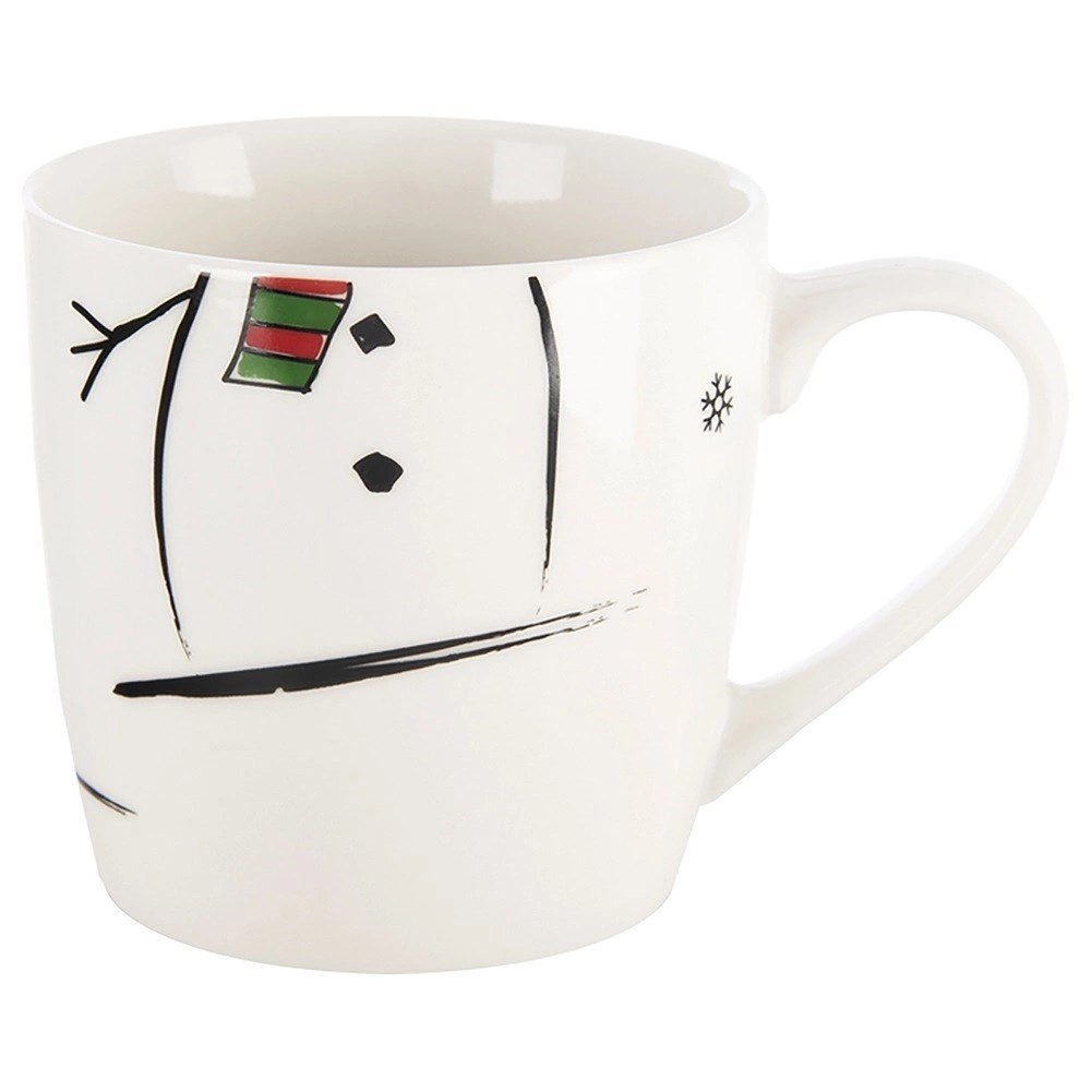 Kubek z Miseczką Porcelanowy 2 el. ORION Zima Bałwan Zestaw Śniadaniowy - obrazek 5