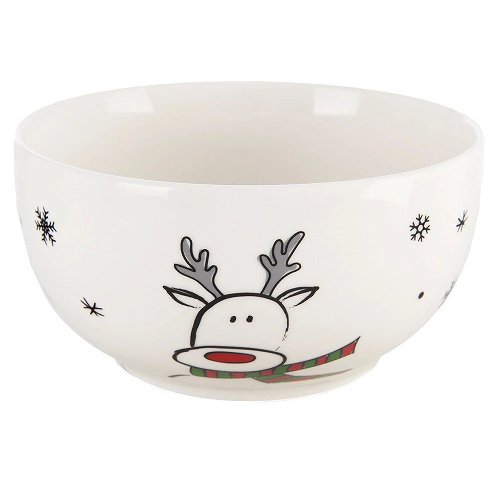Kubek z Miseczką Porcelanowy 2 el. ORION Renifer Zestaw Śniadaniowy - obrazek 3