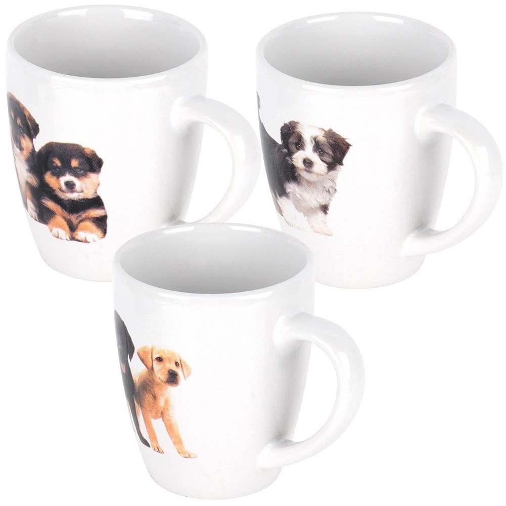 Kubki Ceramiczne Psy 220 ml 3 Szt. ORION do Zmywarki i Mikrofali - obrazek 3