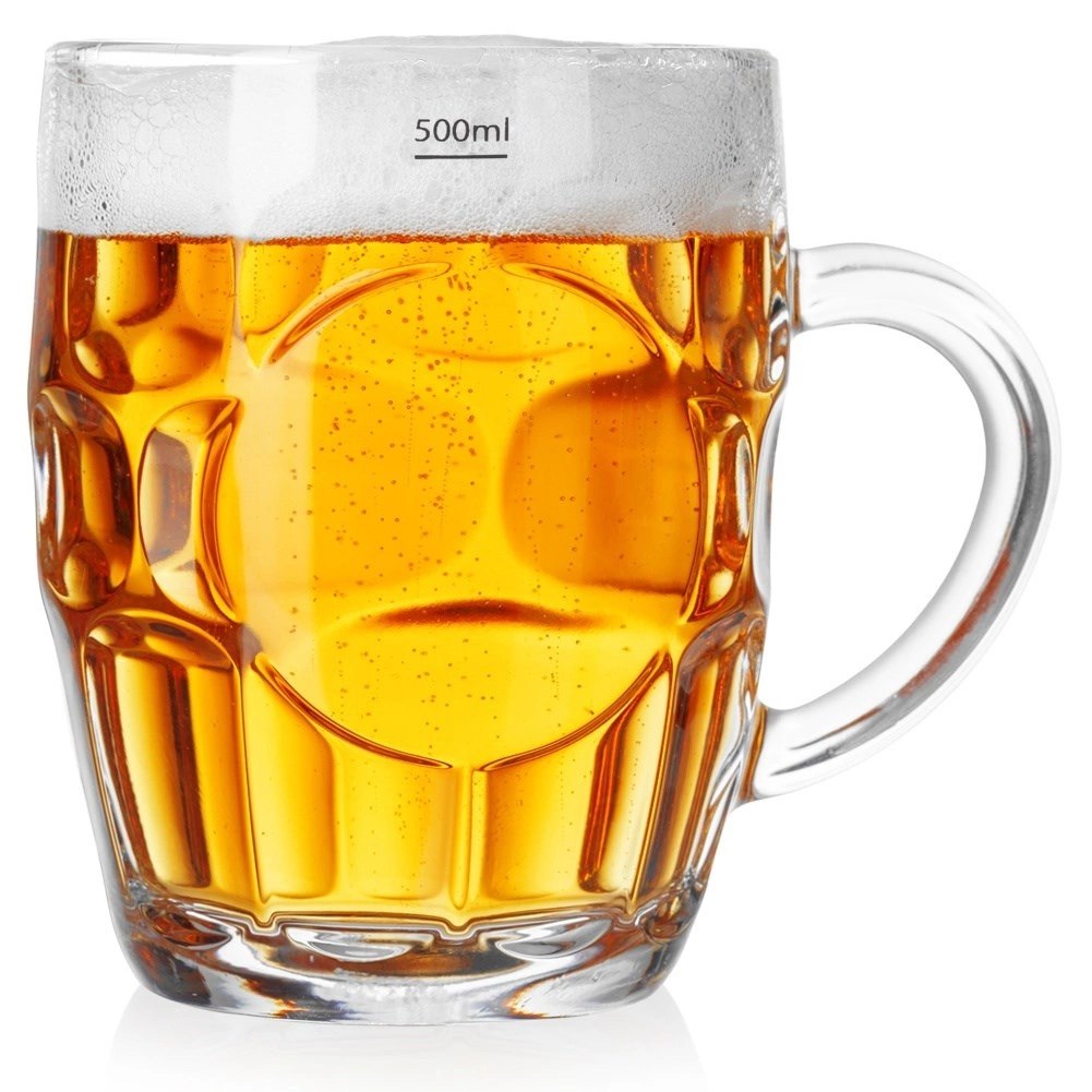 Kufel do Piwa Szklany 500 ml ORION Grube Szkło do Zmywarki