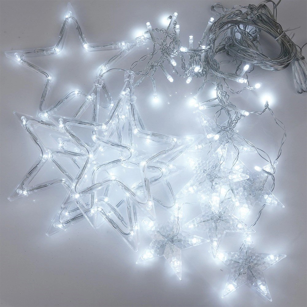 Kurtyna Świetlna Zewnętrzna 120 led 2,5 m ORION Gwiazdki ip44 - obrazek 3