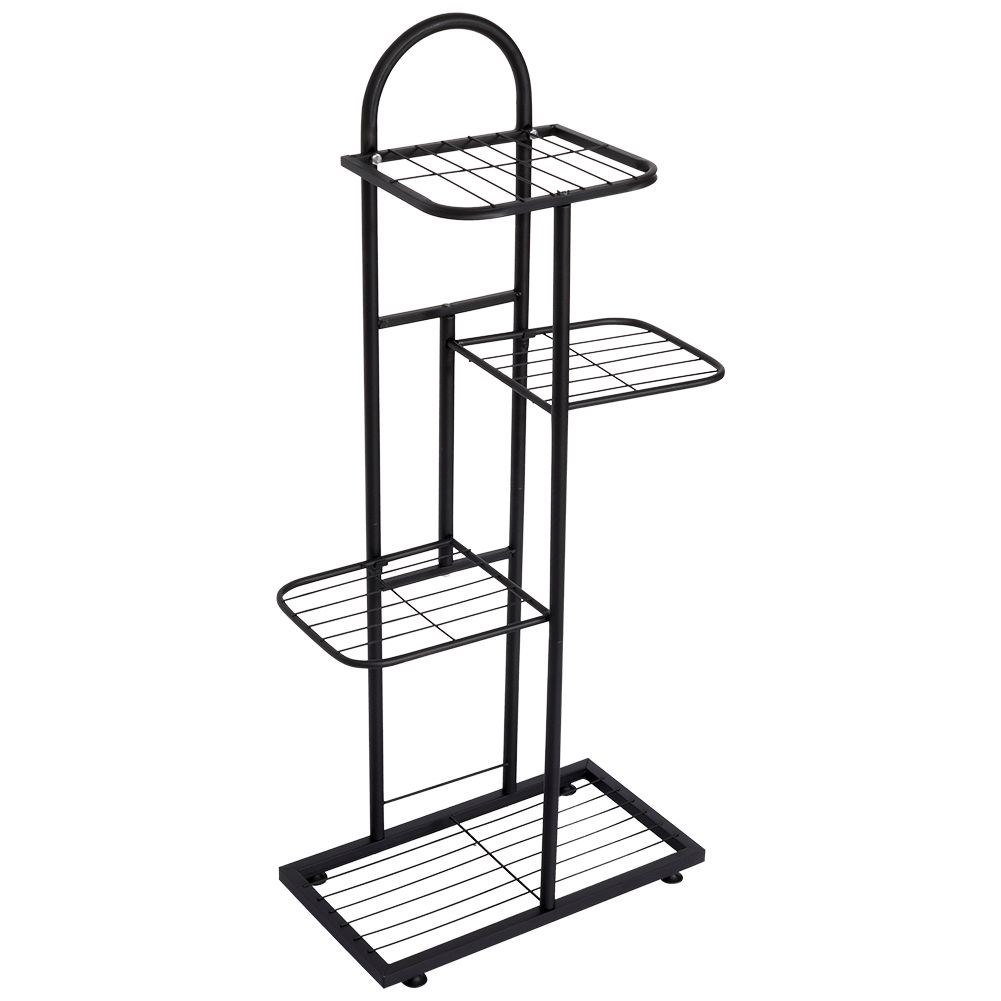 Kwietnik Stojak na Kwiaty 4-Poziomowy Kaskada Metalowy Loft VILDE 80 cm - obrazek 3