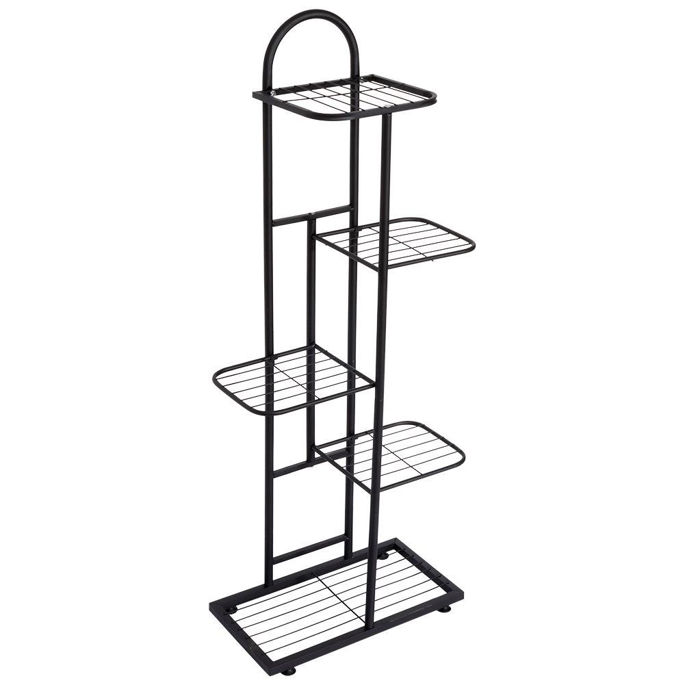 Kwietnik Stojak na Kwiaty 5-Poziomowy Kaskada Metalowy Loft VILDE 96 cm - obrazek 3