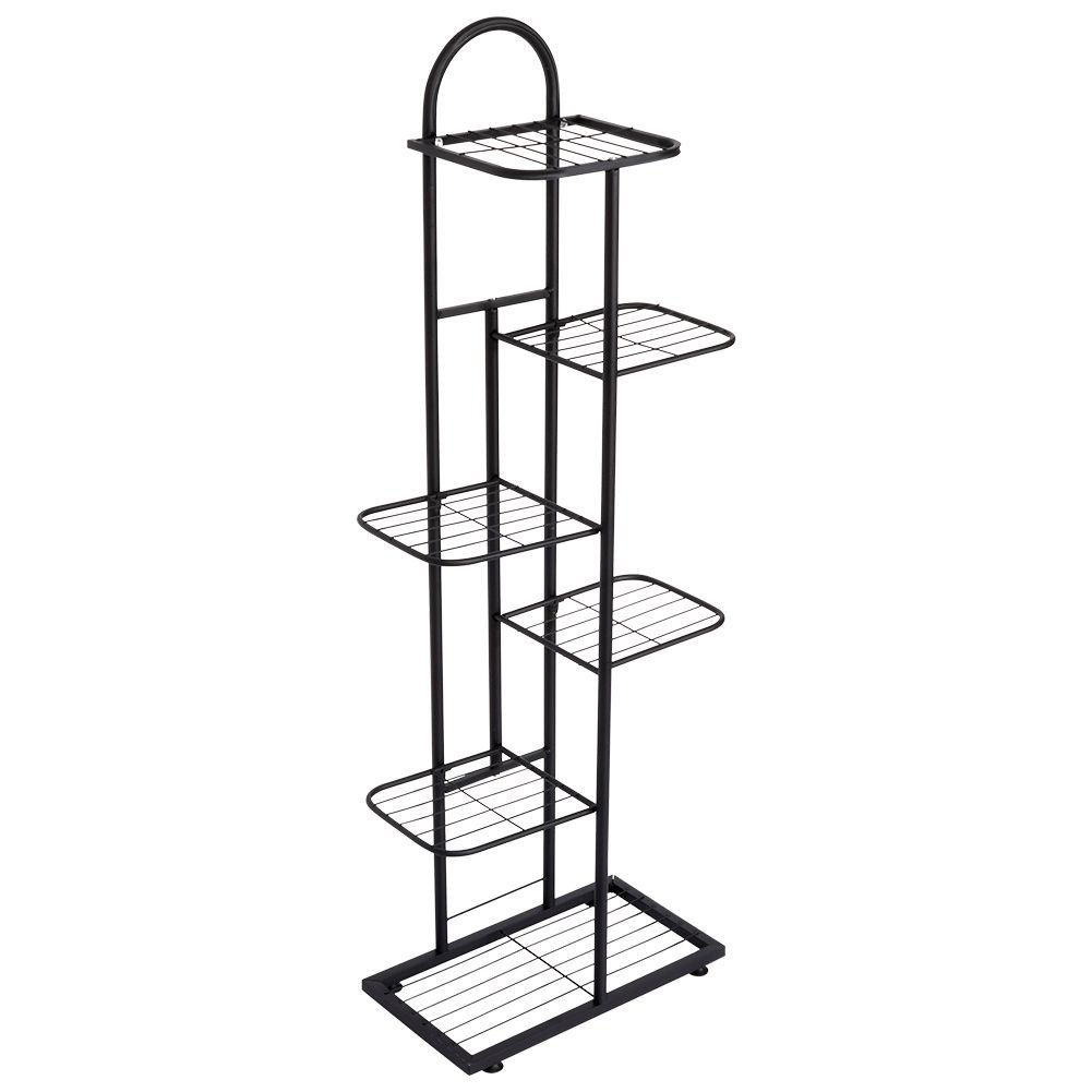 Kwietnik Stojak na Kwiaty 6-Poziomowy Kaskada Metalowy Loft VILDE 106 cm - obrazek 3