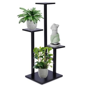 Kwietnik Stojak na Kwiaty 4-Poziomowy Kaskada Metalowy Loft VILDE 84 cm