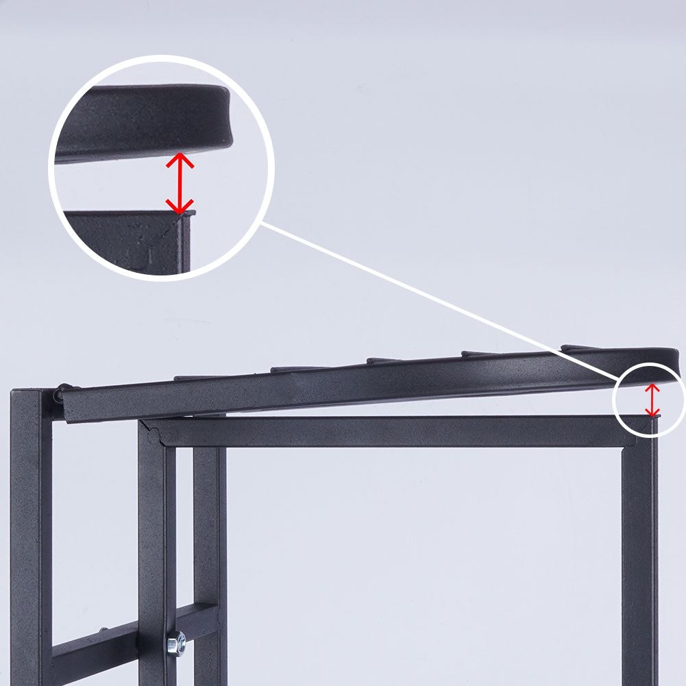 Kwietnik Metalowy Czarny 84,5 cm ORION 5 Poziomów - obrazek 3