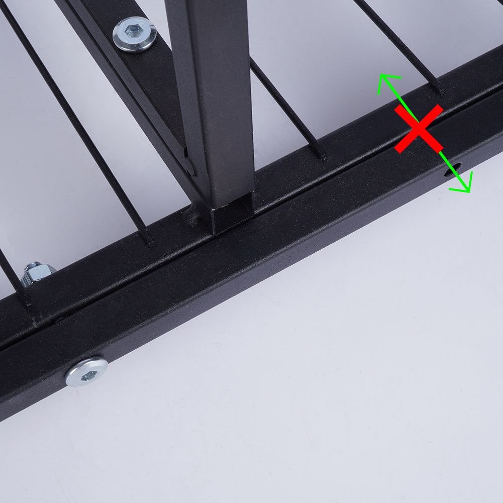 Kwietnik Metalowy Czarny 84,5 cm ORION 5 Poziomów - obrazek 5