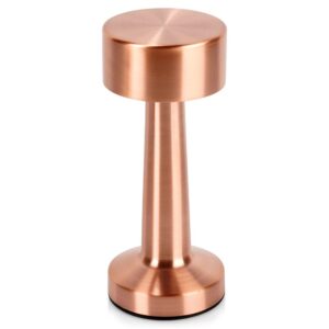 Lampka Stołowa LED Złota 21 cm Akumulator 3 Tryby Ściemnianie USB