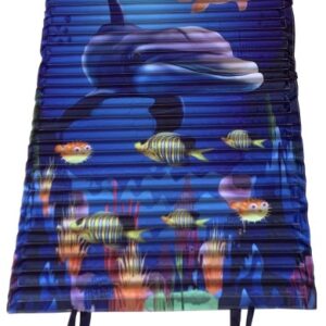 Leżak Plażowy Piankowy z Zagłówkiem Nadrukiem KUBISPORT 184 x 55 x 1,5 cm