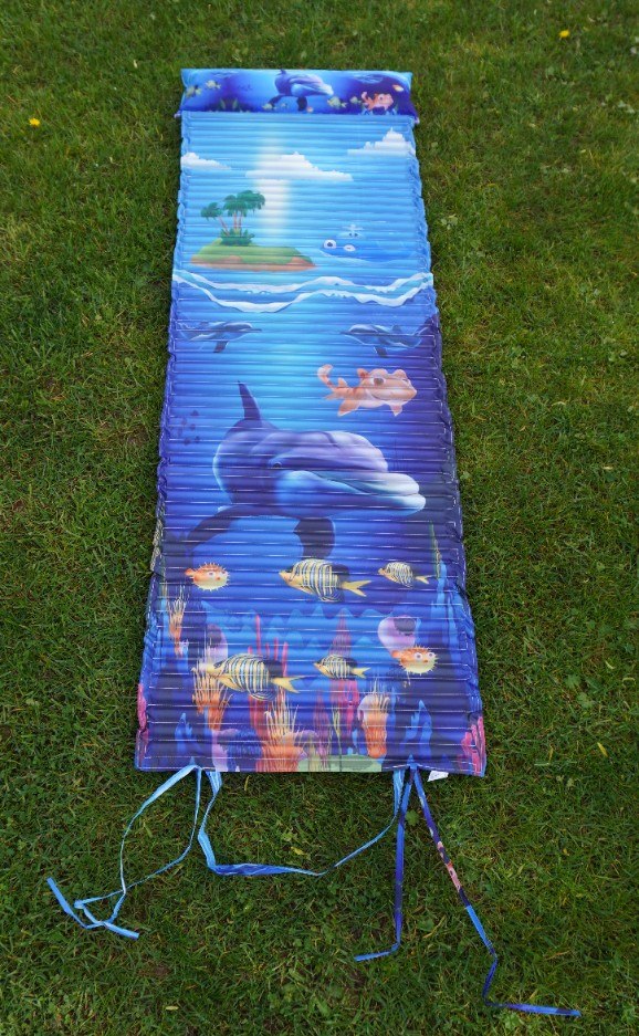 Leżak Plażowy Piankowy z Zagłówkiem Nadrukiem KUBISPORT 184 x 55 x 1,5 cm - obrazek 3