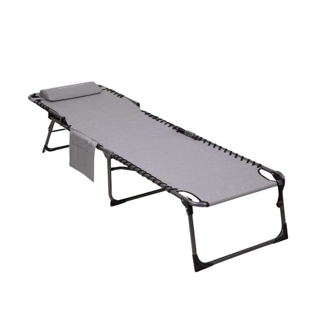 Leżak Składany Regulowany Kempingowy Ogrodowy KING CAMP Magnolia B40 190 cm - obrazek 2