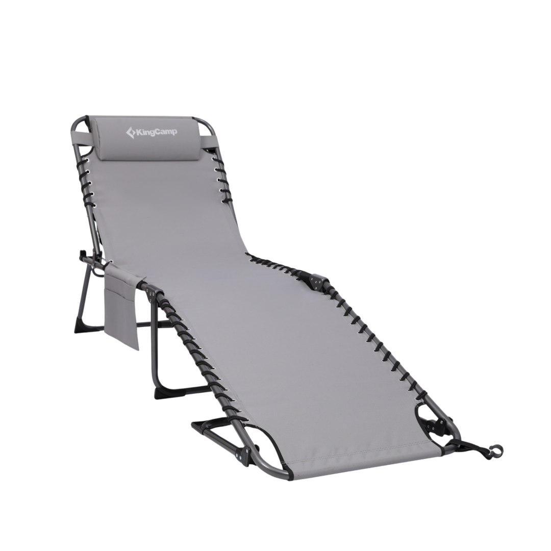 Leżak Składany Regulowany Kempingowy Ogrodowy KING CAMP Magnolia B40 190 cm - obrazek 4