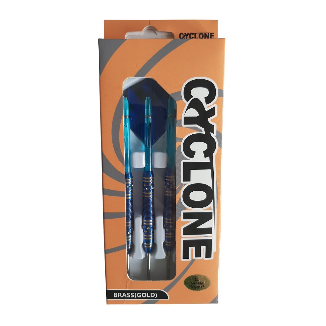 Lotki Rzutki 3 szt. do Darta Stalowy Grot MASTER Cyclone Brass 24 g - obrazek 3