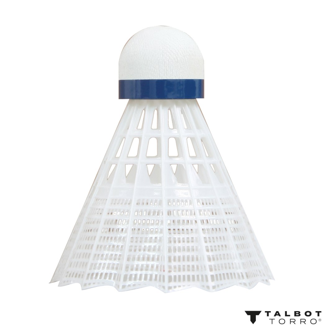 Lotki do Badmintona Nylonowe Białe Wytrzymałe TALBOT TORRO MEDIUM 450 6 szt - obrazek 2