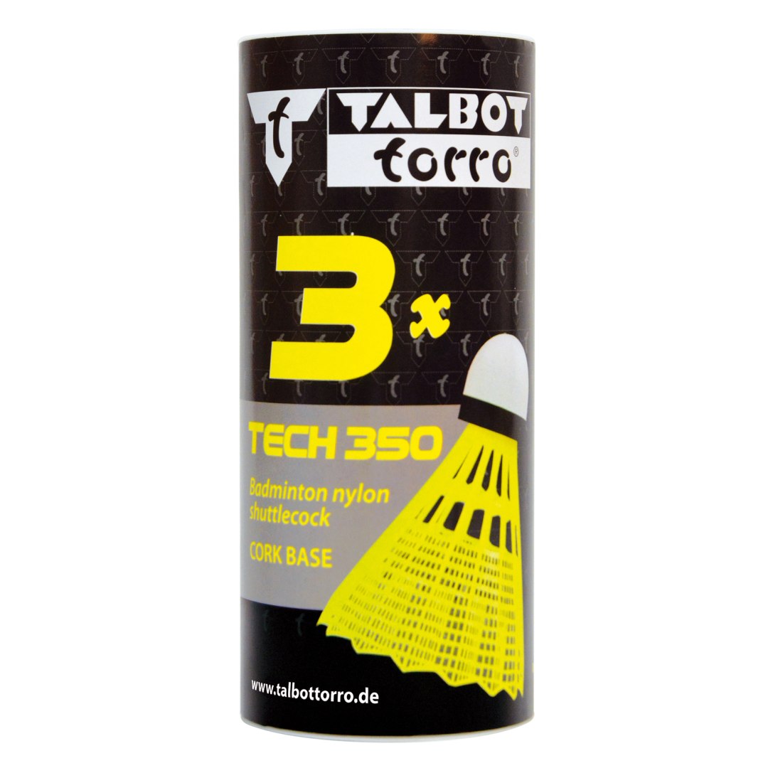 Lotki do Badmintona TALBOT-TORRO Tech 350 Medium 3 szt. Żółte - obrazek 3