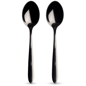 Łyżeczki do Herbaty Stal Nierdzewna Czarne BLACK 2 Szt. 14,5 cm ORION