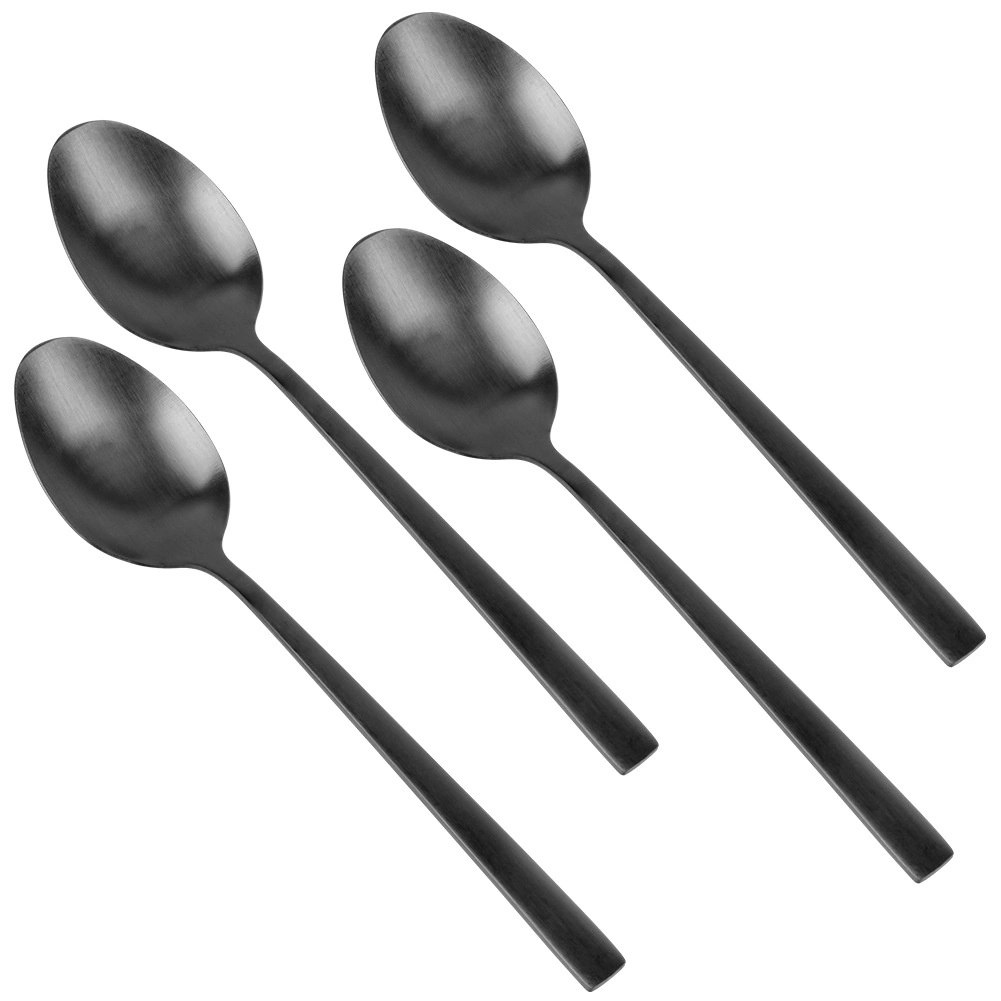 Łyżeczki do Herbaty Stal Nierdzewna Czarne 4 Szt. 15 cm EXCELLENT HOUSEWARE - obrazek 3