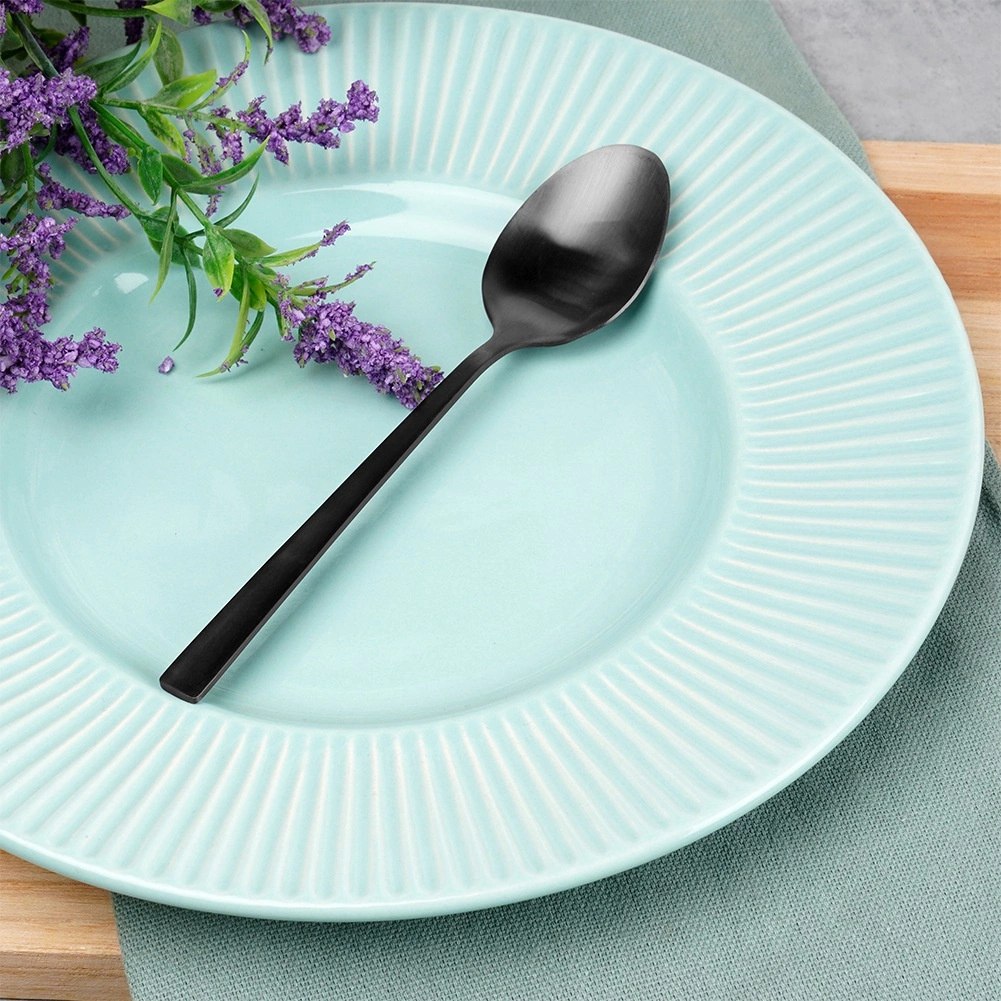 Łyżeczki do Herbaty Stal Nierdzewna Czarne 4 Szt. 15 cm EXCELLENT HOUSEWARE - obrazek 5