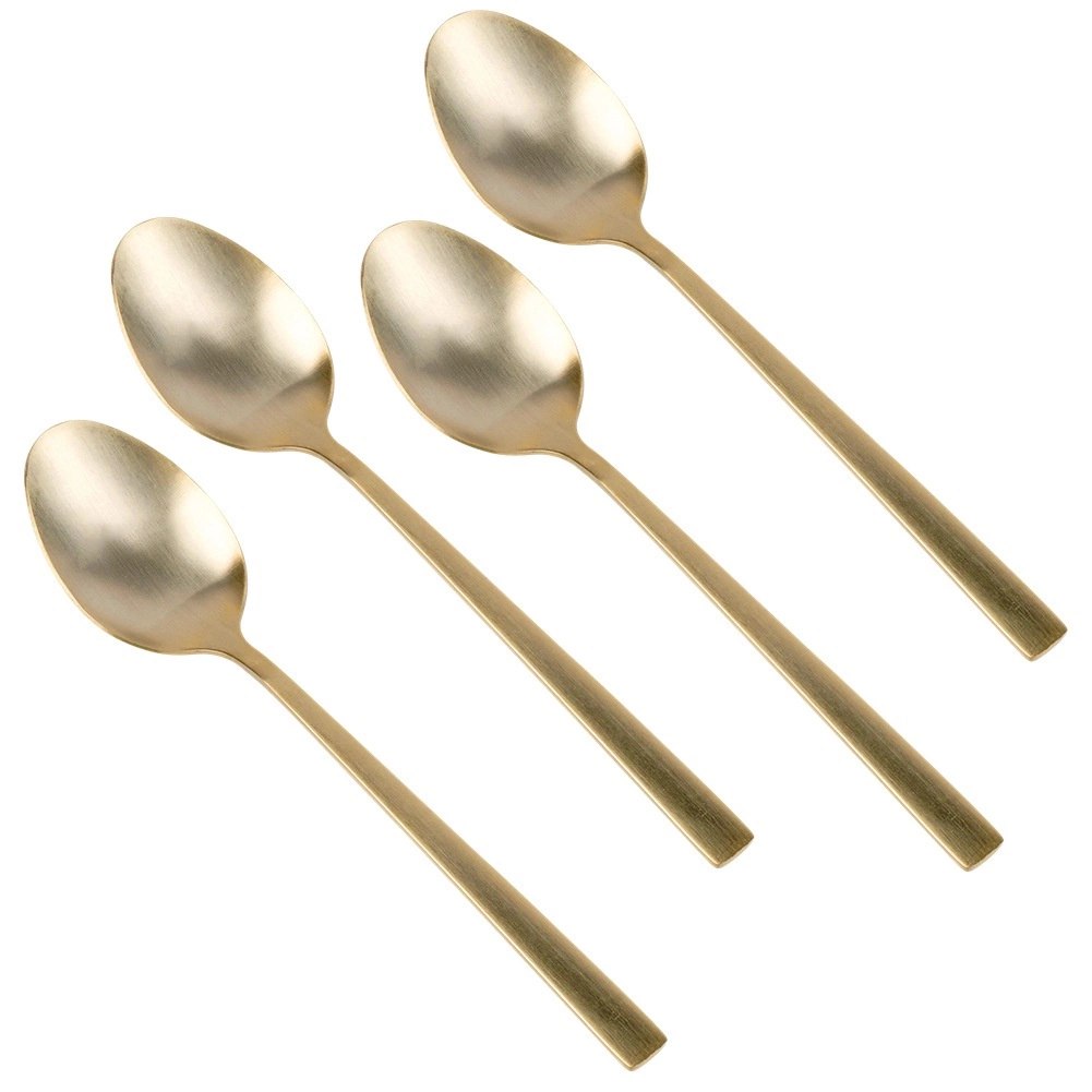 Łyżeczki do Herbaty Stal Nierdzewna Złote 4 Szt. 15 cm EXCELLENT HOUSEWARE - obrazek 3