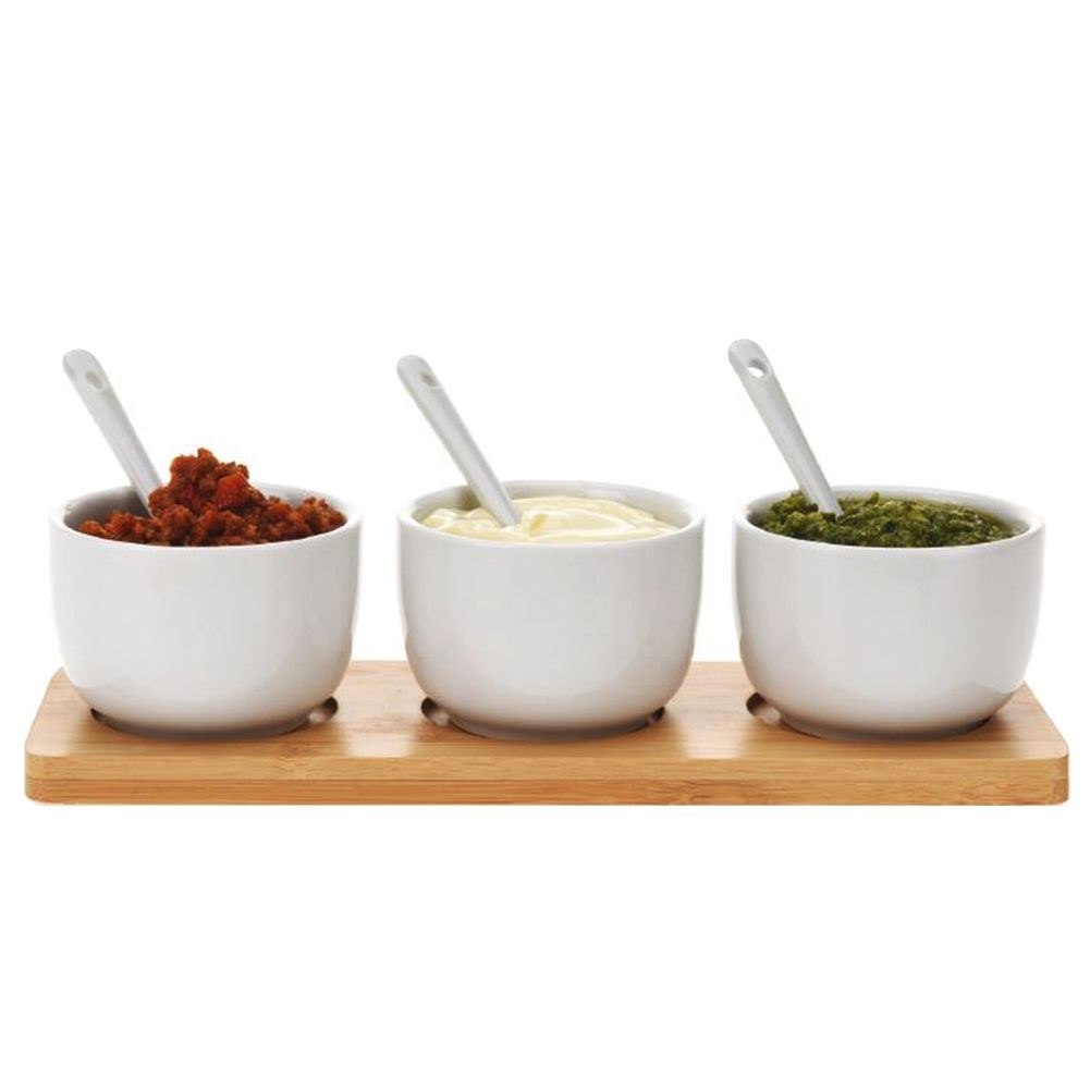 Miseczki do Dipów do Przekąsek z Łyżeczkami Sosy EXCELLENT HOUSEWARE