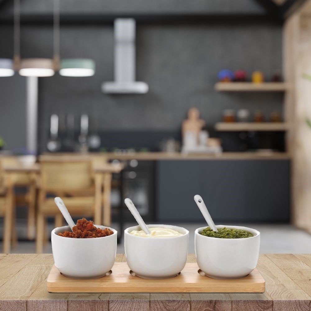 Miseczki do Dipów do Przekąsek z Łyżeczkami Sosy EXCELLENT HOUSEWARE - obrazek 2