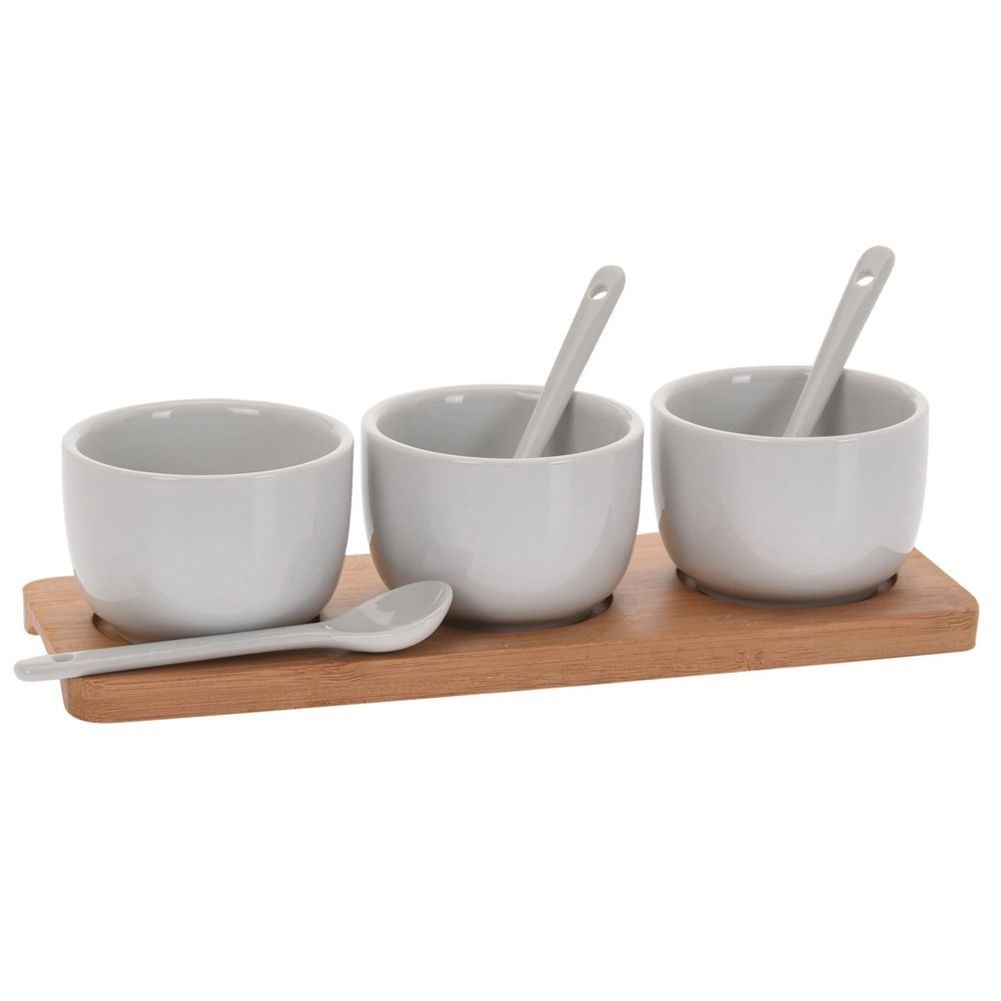 Miseczki do Dipów do Przekąsek z Łyżeczkami Sosy EXCELLENT HOUSEWARE - obrazek 3