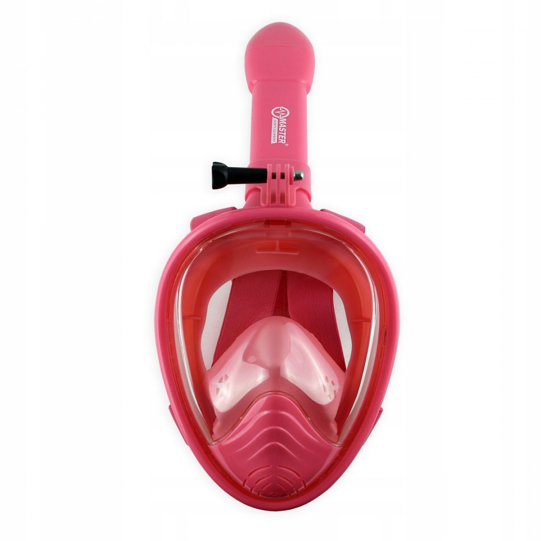 Maska do Nurkowania Snorkelingu MASTER Pełnotwarzowa XS Pink