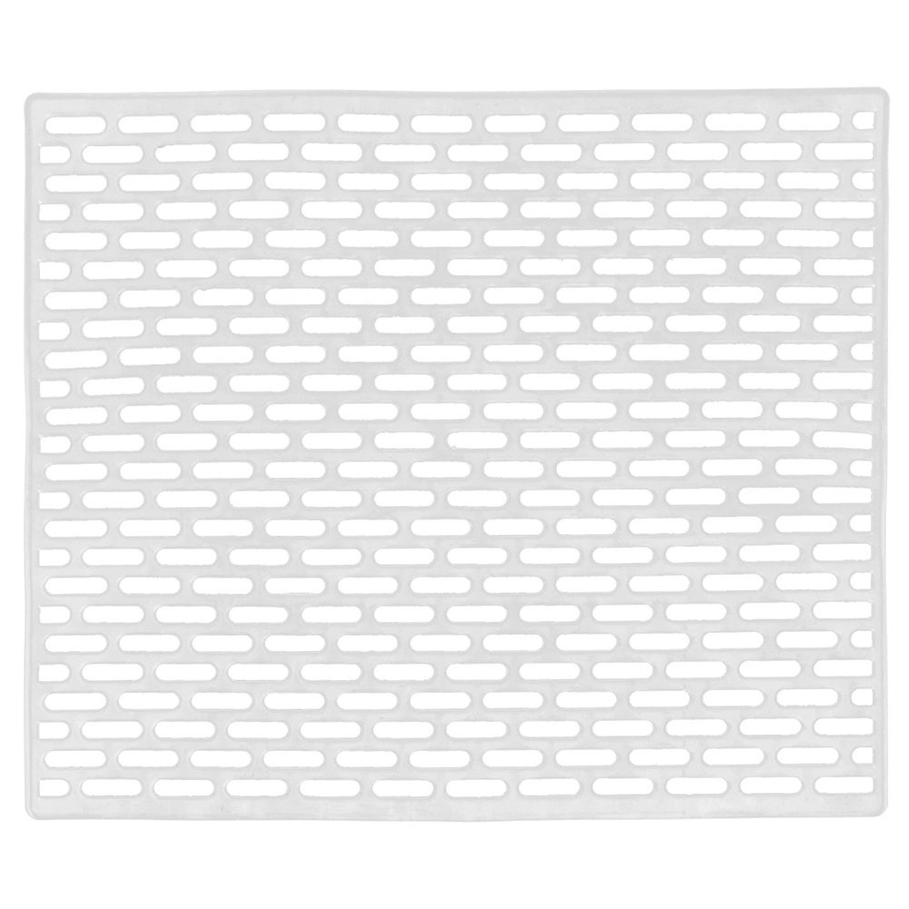 Mata do Zlewu Gumowa Biała 33 x 28 cm Perforowana Antypoślizgowa ORION - obrazek 3