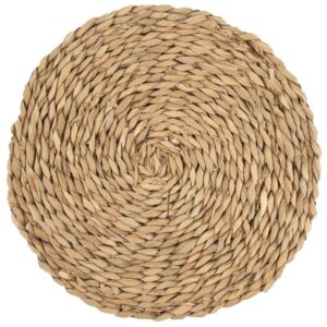 Podkładka na Stół Okrągła Naturalna Boho 35 cm ORION Liście Pałki Wodnej