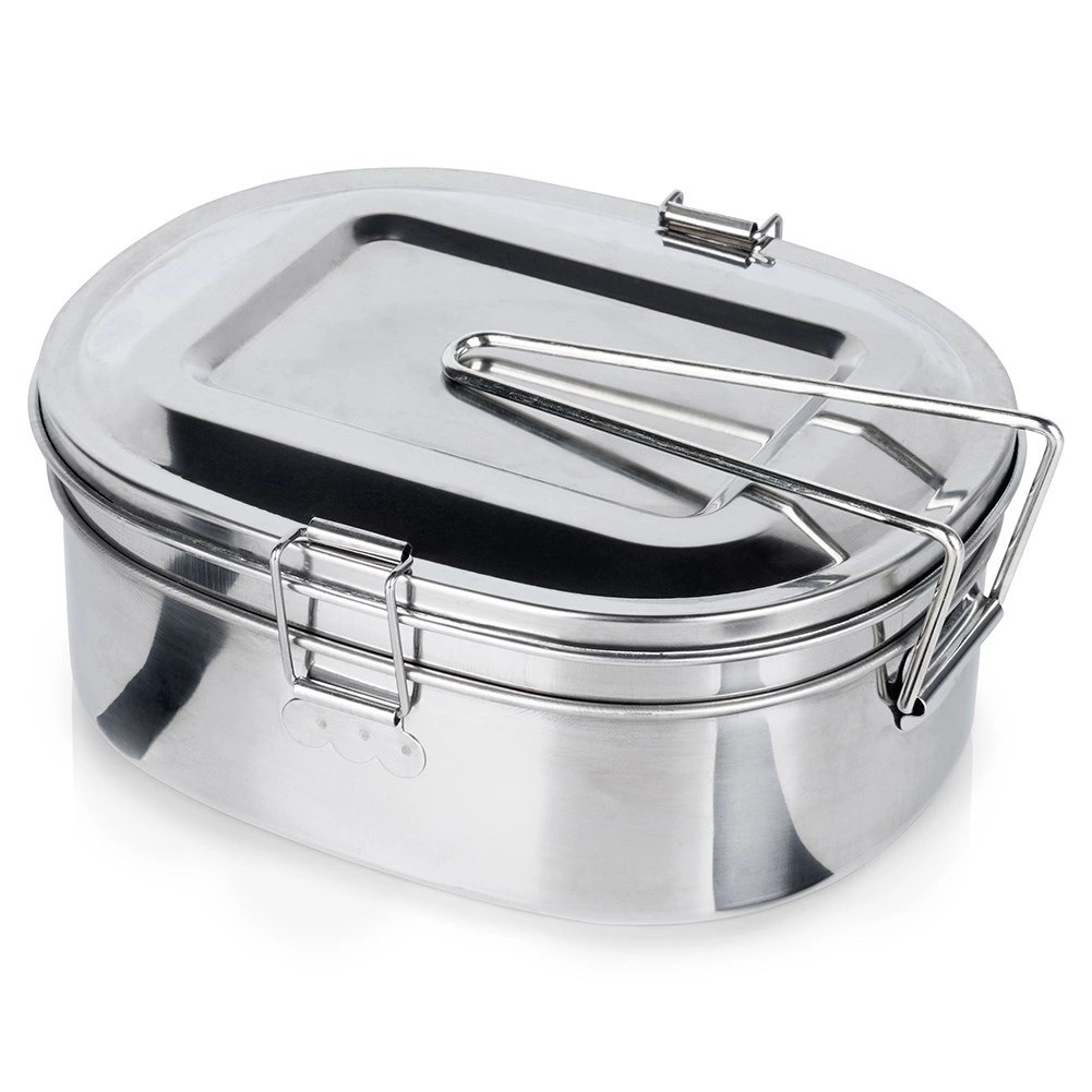 Menażka Obiadowa Stalowa Pojemnik Lunchbox 2-Poziomowa REDCLIFFS 350/900 ml
