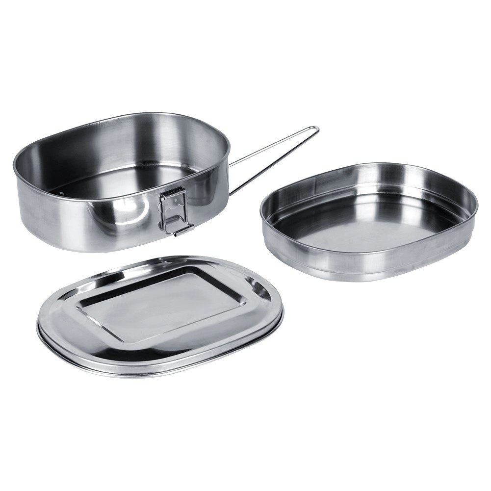 Menażka Obiadowa Stalowa Pojemnik Lunchbox 2-Poziomowa REDCLIFFS 350/900 ml - obrazek 3