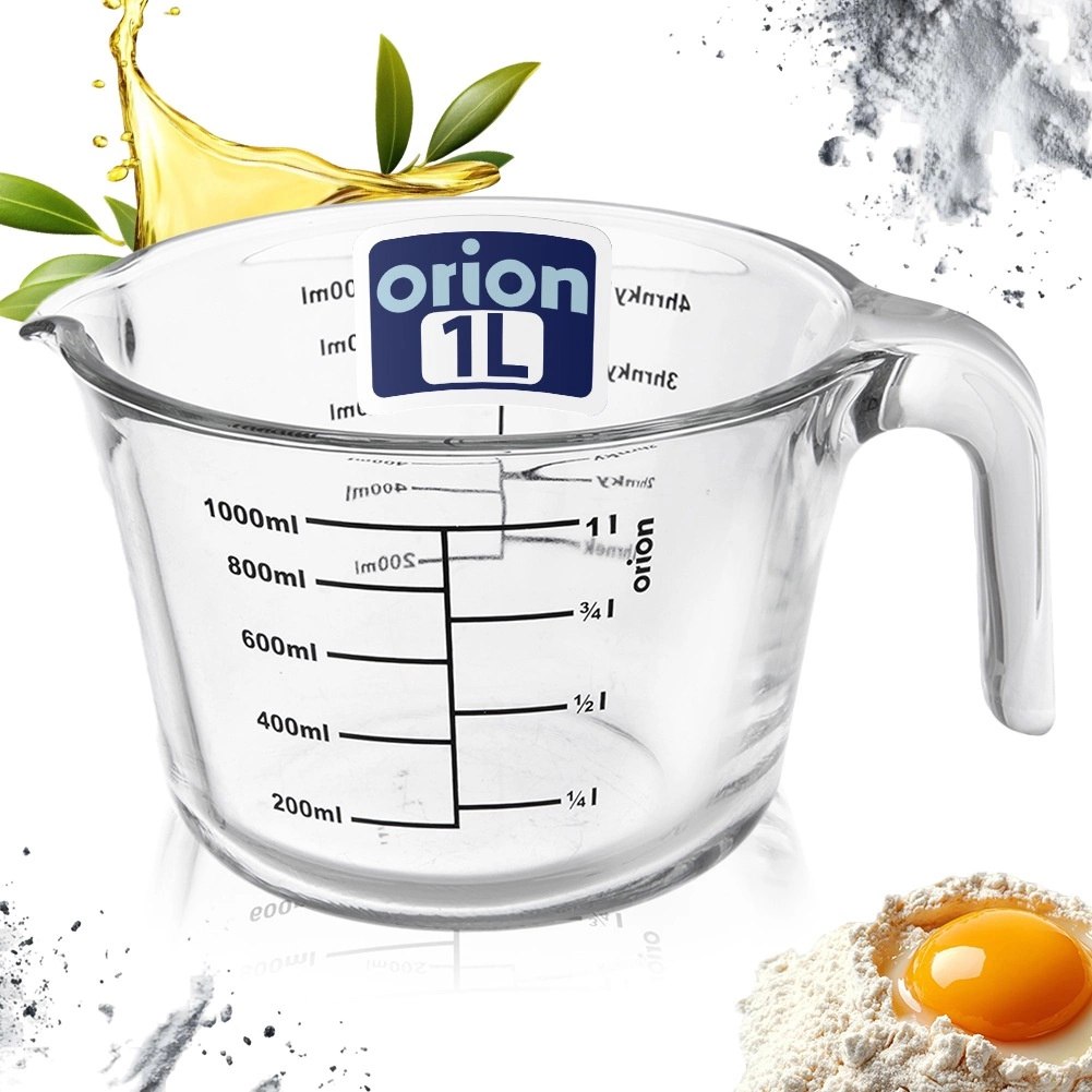 Miarka Kuchenna Szkło Borokrzemowe 1L Podziałka Odporna ORION - obrazek 6