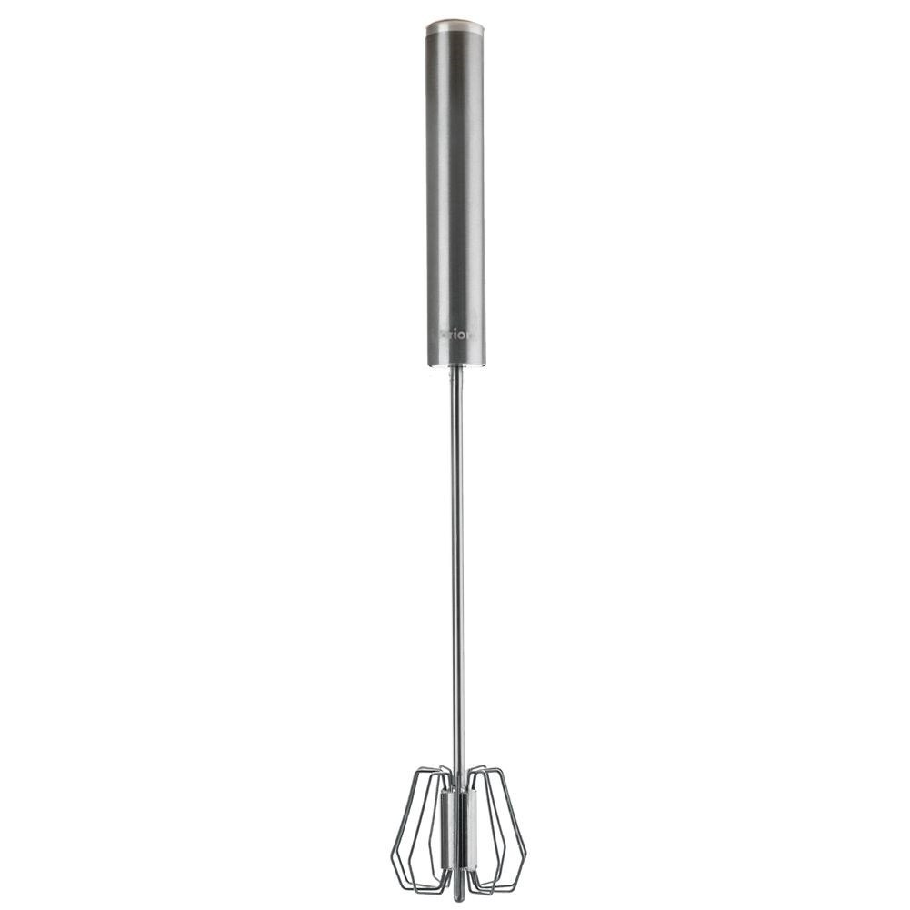 Trzepaczka Obrotowa Ręczna do Spieniania Mleka ORION 36 cm Stalowa