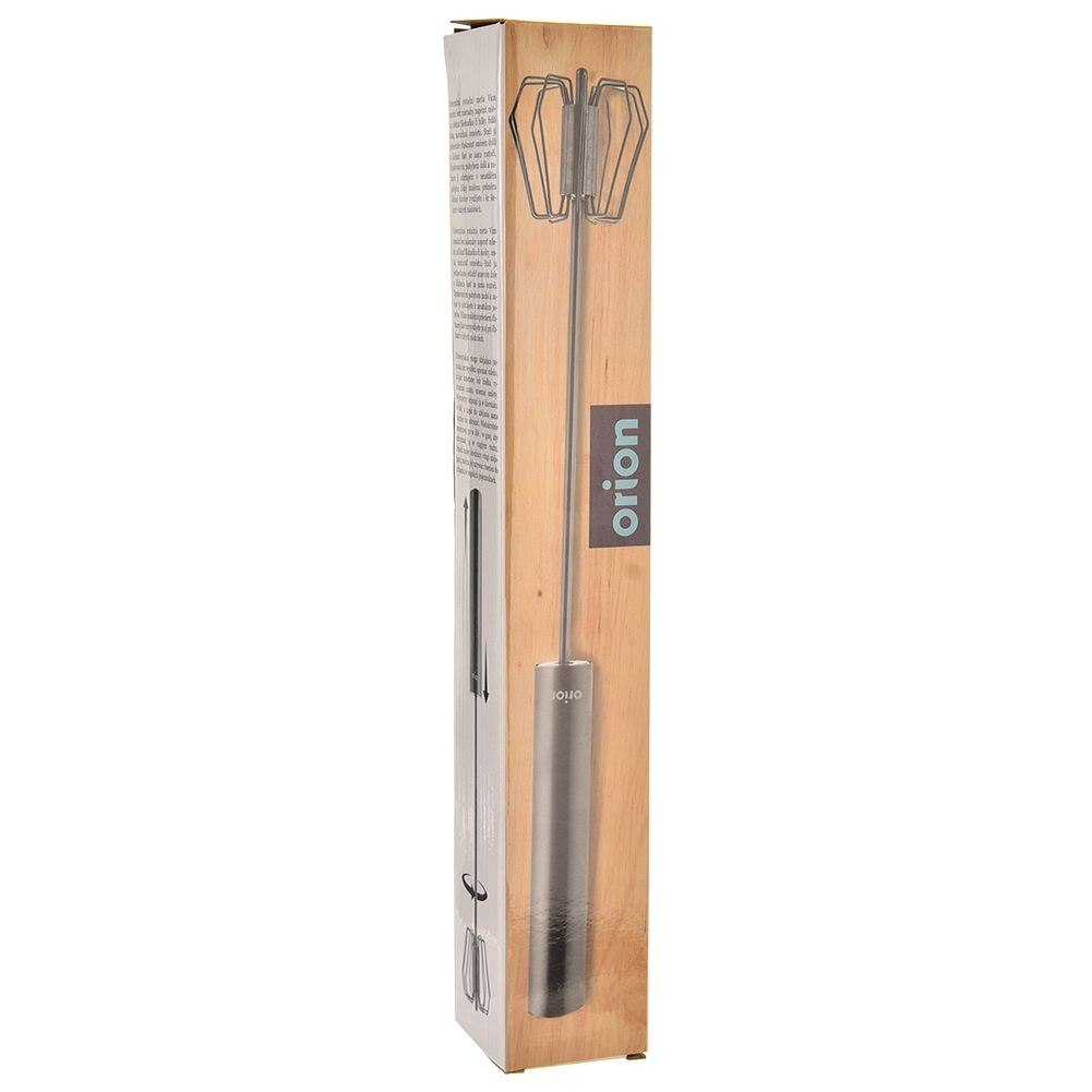 Trzepaczka Obrotowa Ręczna do Spieniania Mleka ORION 36 cm Stalowa - obrazek 5