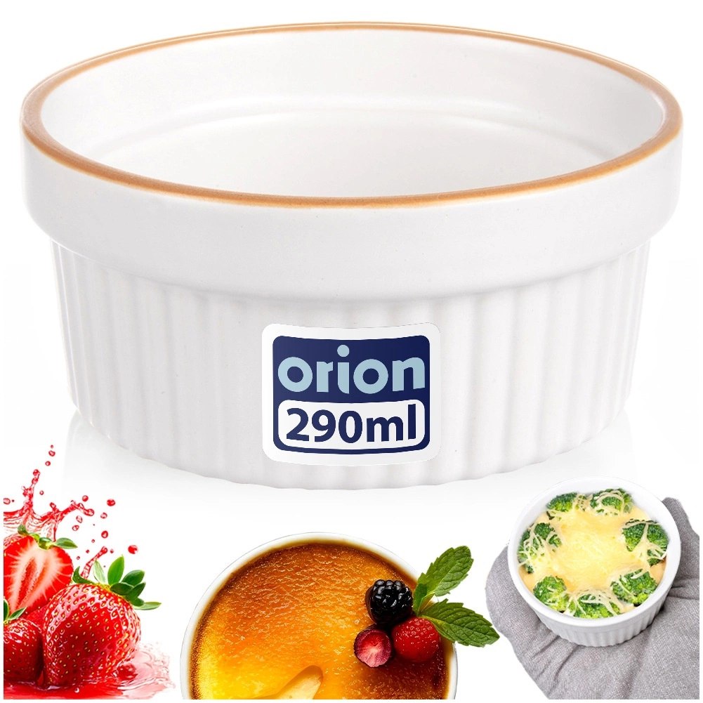 Miseczka Ceramiczna Żaroodporna do Zapiekania 290ml Biała ORION - obrazek 6