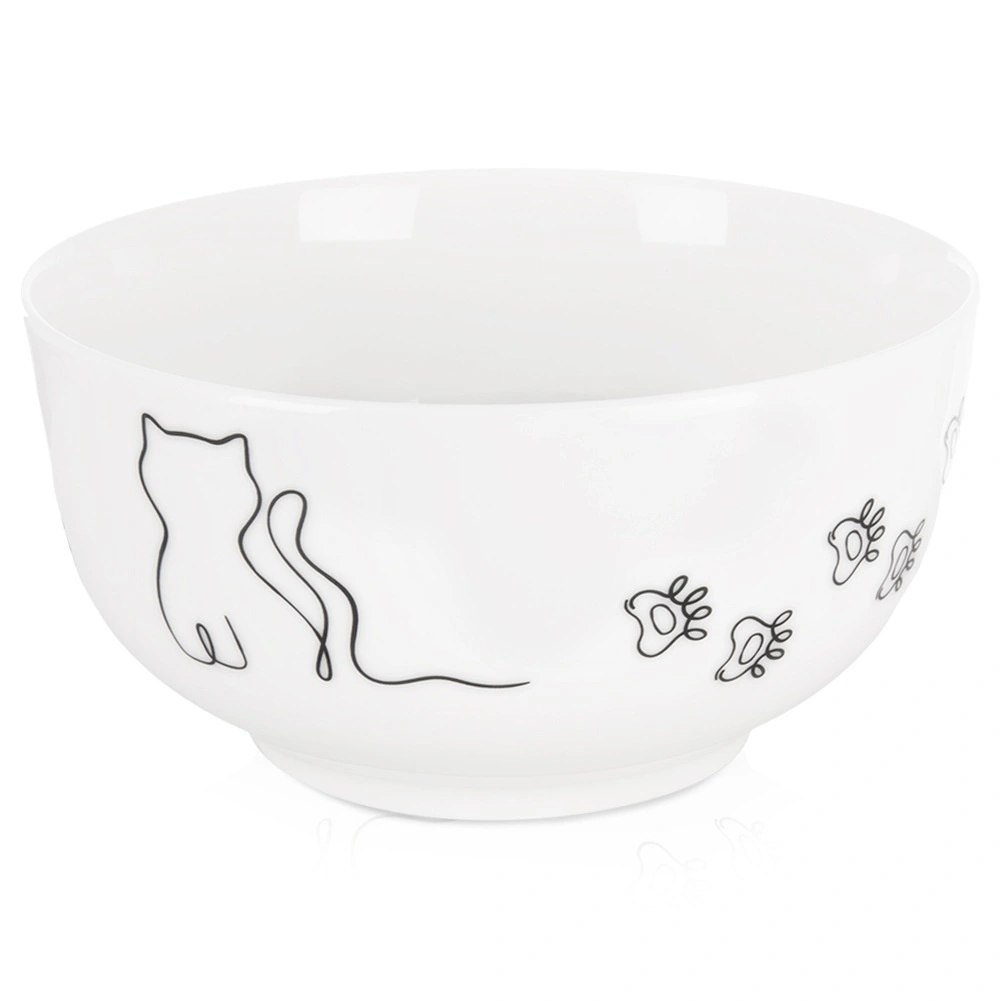 Miseczka Porcelanowa 550 ml Kotek Miska dla Dzieci na Zupę i Płatki