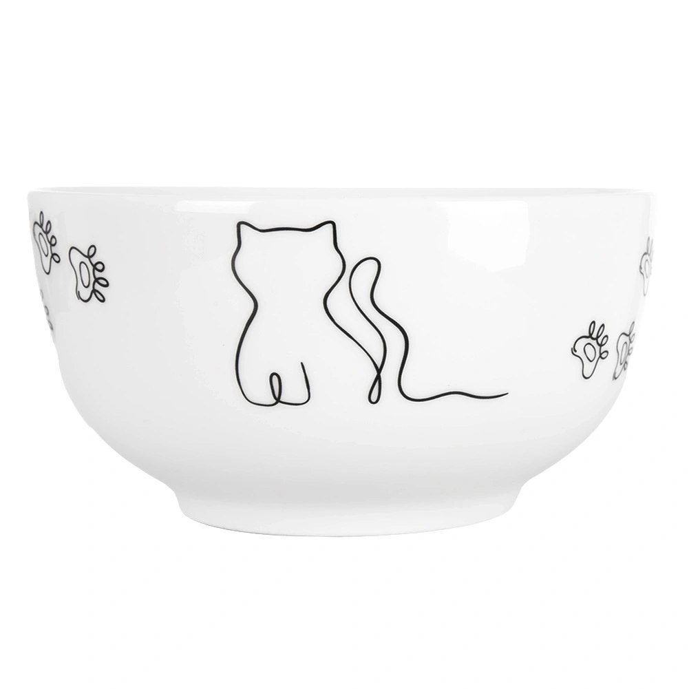 Miseczka Porcelanowa 550 ml Kotek Miska dla Dzieci na Zupę i Płatki - obrazek 3