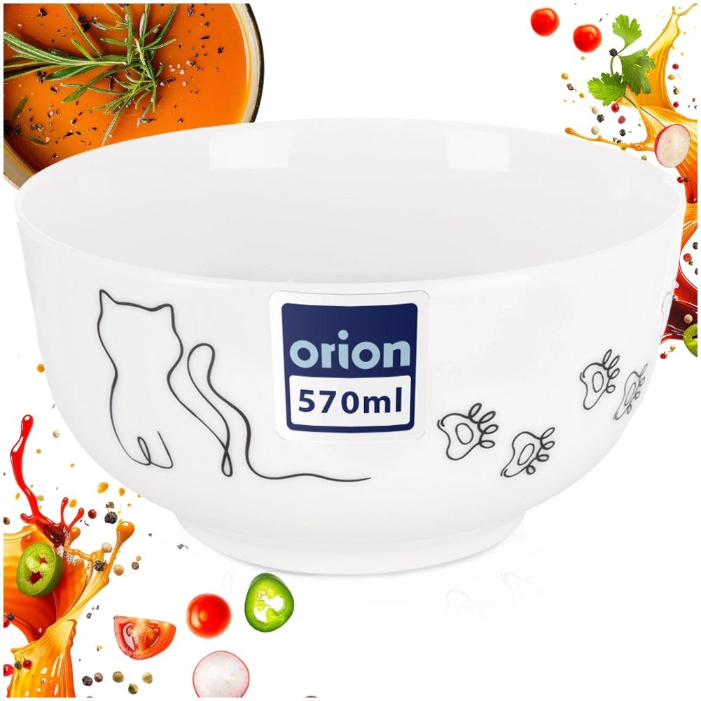 Miseczka Porcelanowa 550 ml Kotek Miska dla Dzieci na Zupę i Płatki - obrazek 5