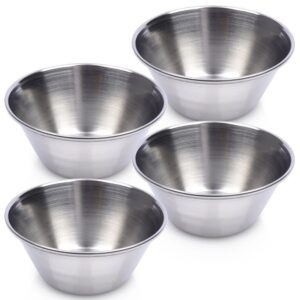 Miseczka na Sos 40 ml Stal Nierdzewna Zestaw 4 szt EXCELLENT HOUSEWARE