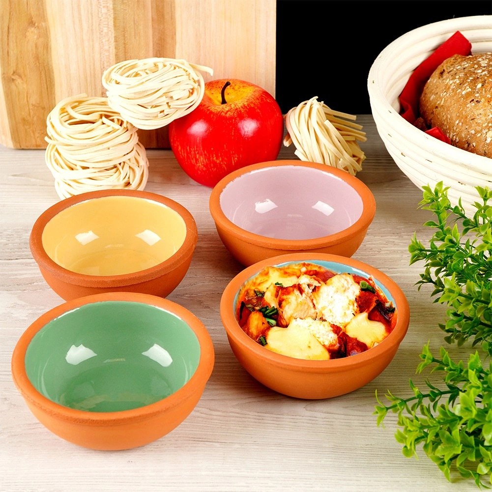 Miseczki do Zapiekania Ceramiczne 150 ml Kolorowe Tapas Zestaw 4 szt. - obrazek 2