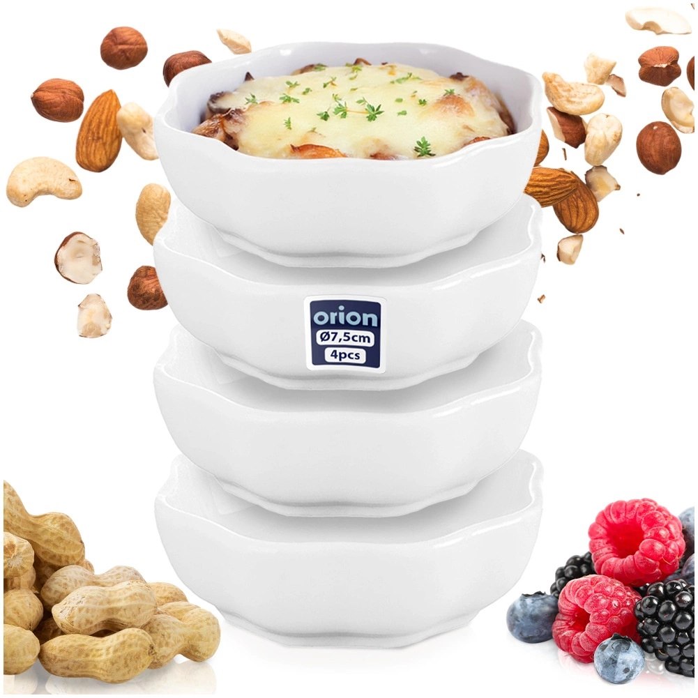 Miseczki na przekąski ceramiczne 7,5 cm, 50 ml 4 szt. - obrazek 3