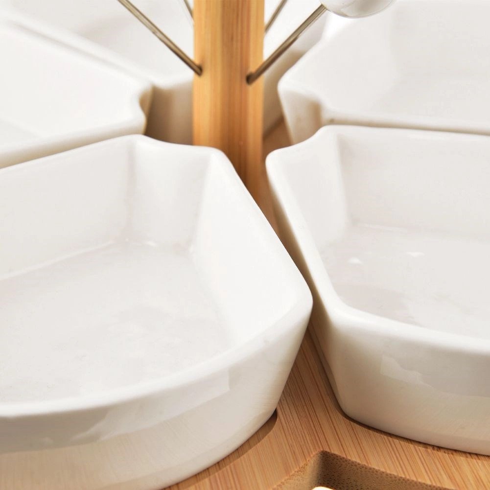 Miseczki na Przekąski Porcelanowe Białe Dekoracyjne WHITELINE 28,5 cm - obrazek 6