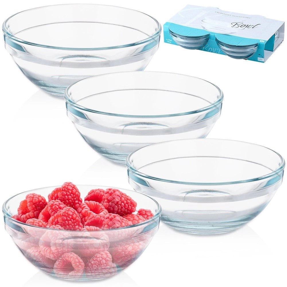 Miseczki szklane 12 cm, 275 ml 4 szt. - obrazek 8
