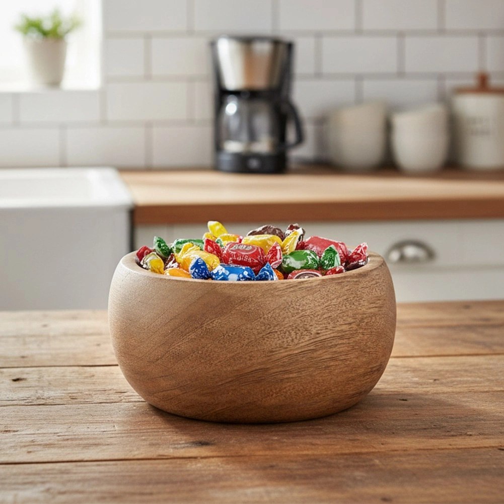 Miska Drewniana Mango 450 ml 14 cm Salaterka na Przekąski Loft - obrazek 4