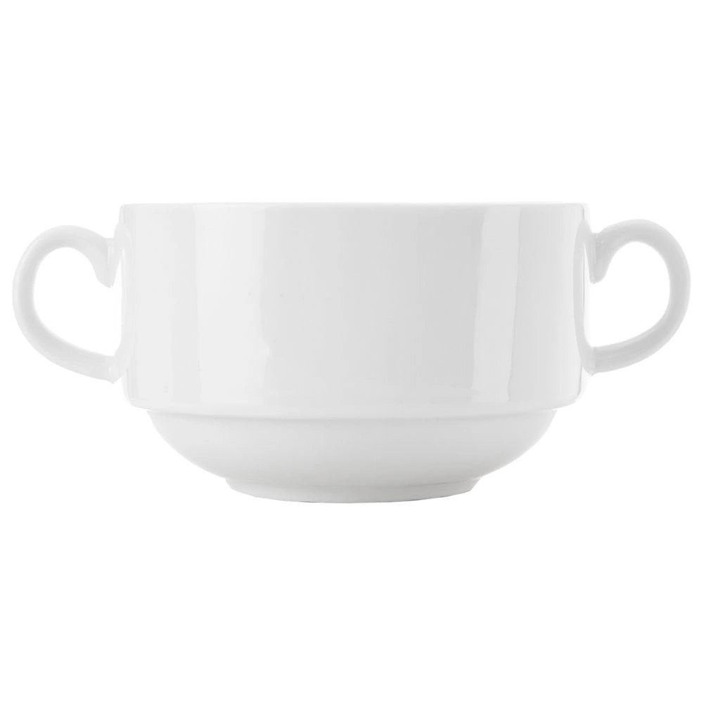 Bulionówka MONA 290 ml Porcelana z Uchwytami do Zmywarki i Mikrofali ORION - obrazek 3