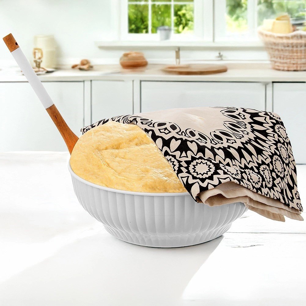 Miska Kuchenna Biała 28 cm 4 L Tworzywo do Zmywarki i Mikrofali Orion - obrazek 2