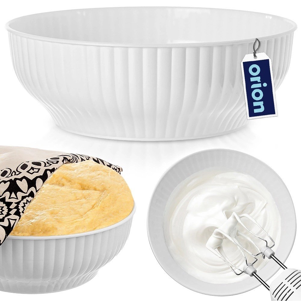Miska Kuchenna Biała 28 cm 4 L Tworzywo do Zmywarki i Mikrofali Orion - obrazek 4